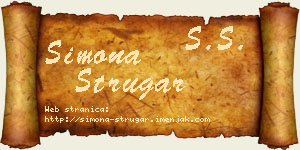 Simona Strugar vizit kartica